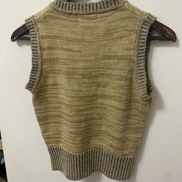 Beige Knitted Vest - Picture 3 of 3